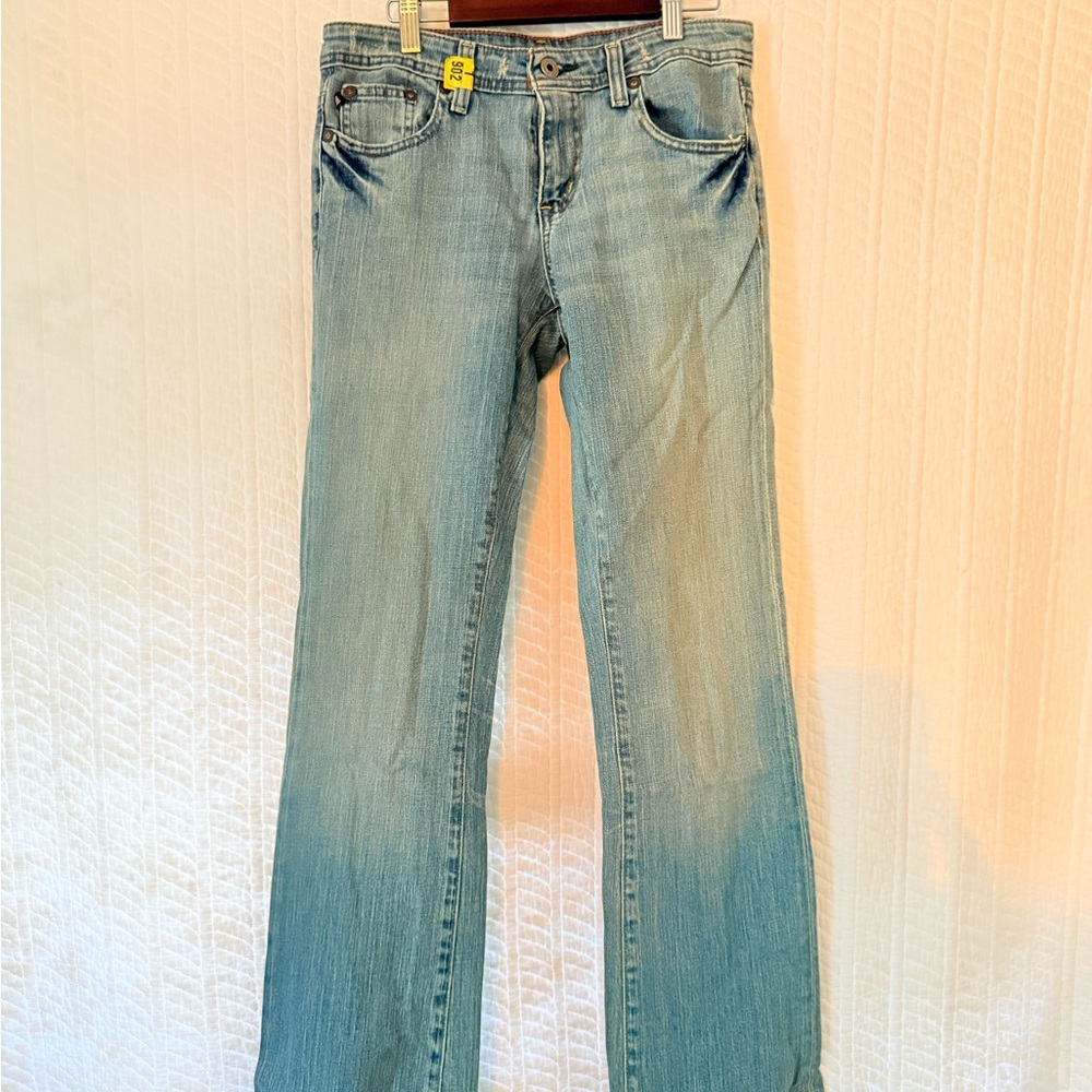 Polo by Ralph Lauren Blue Boot Cut Jeans with Vintage Faded Style